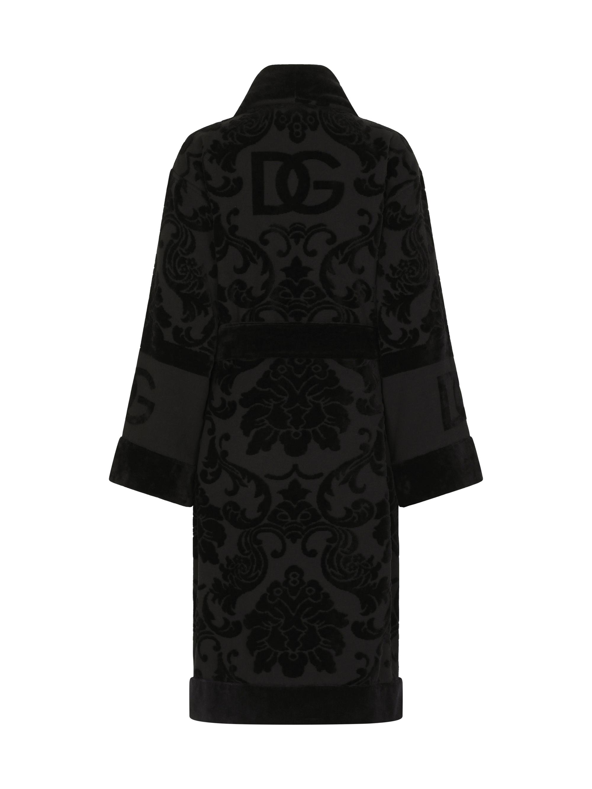 Jacquard Logo Bath Robe