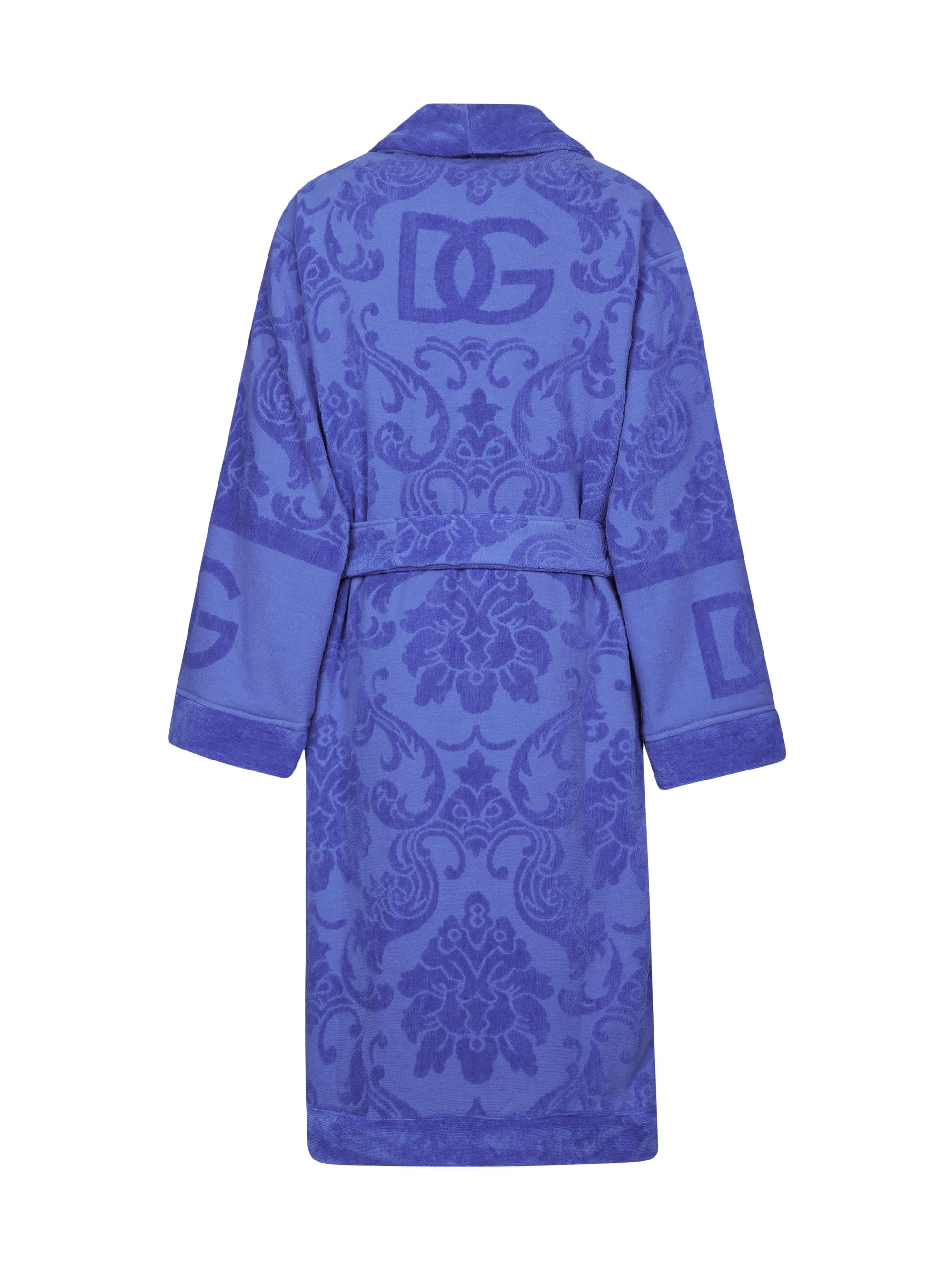 Jacquard Logo Bath Robe