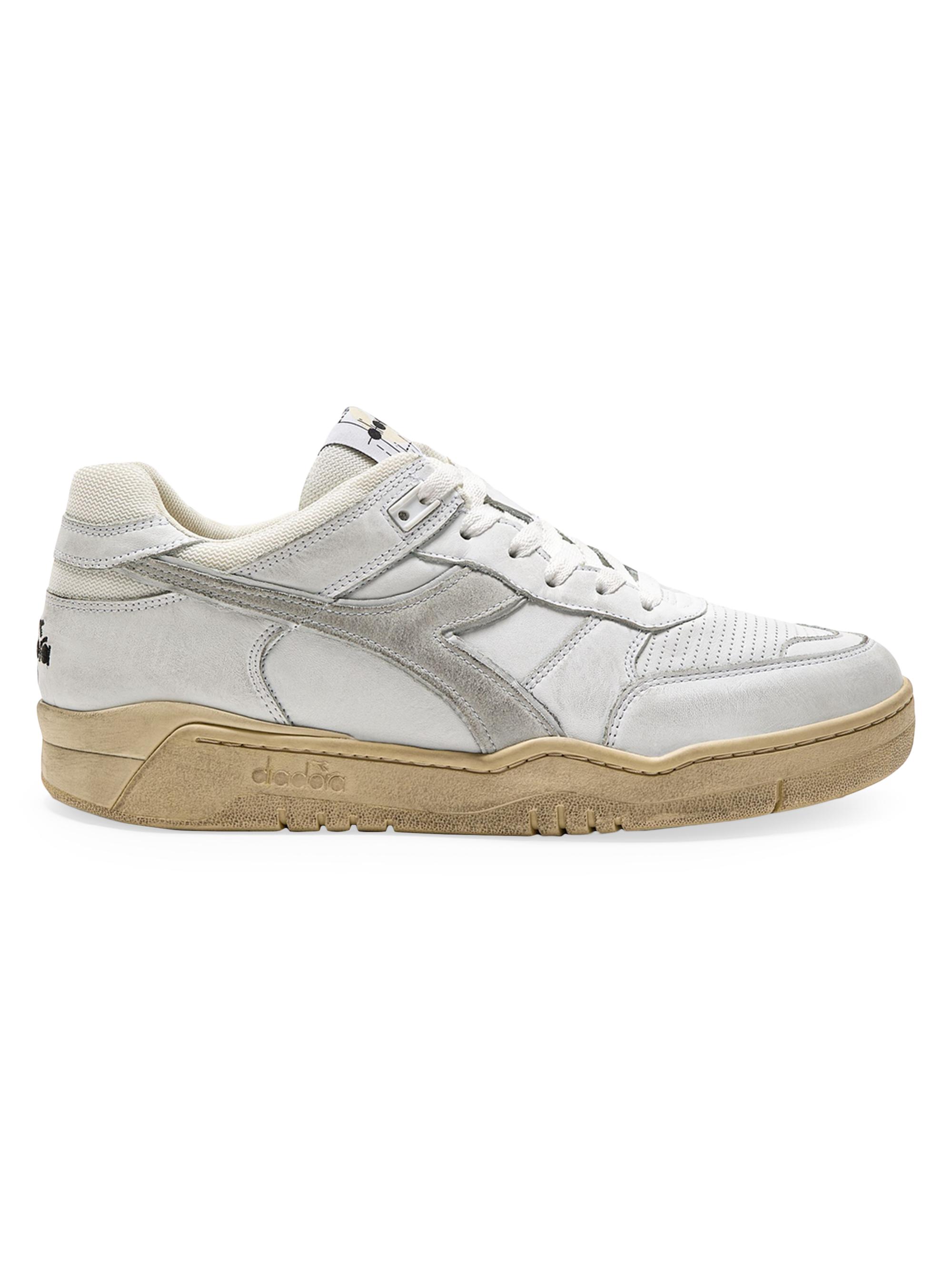Diadora Heritage Men's Heritage B.560 USED Italia Leather Sneakers - White