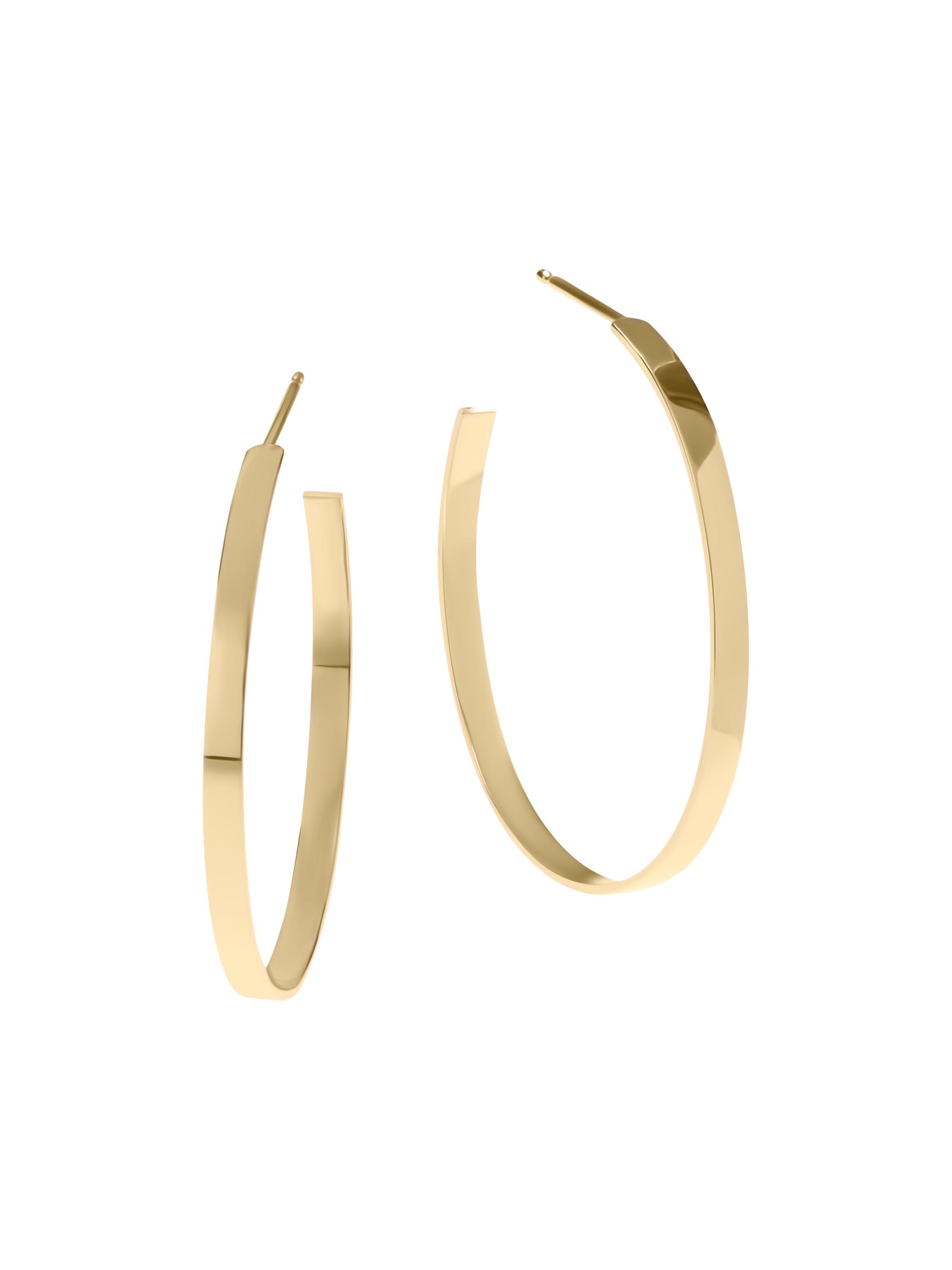 Lana Women's Sunrise 14K Yellow Gold Hoop Earrings/1.18" - Yellow Gold
