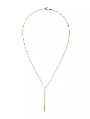 Malibu 14K Yellow Gold Lariat Necklace