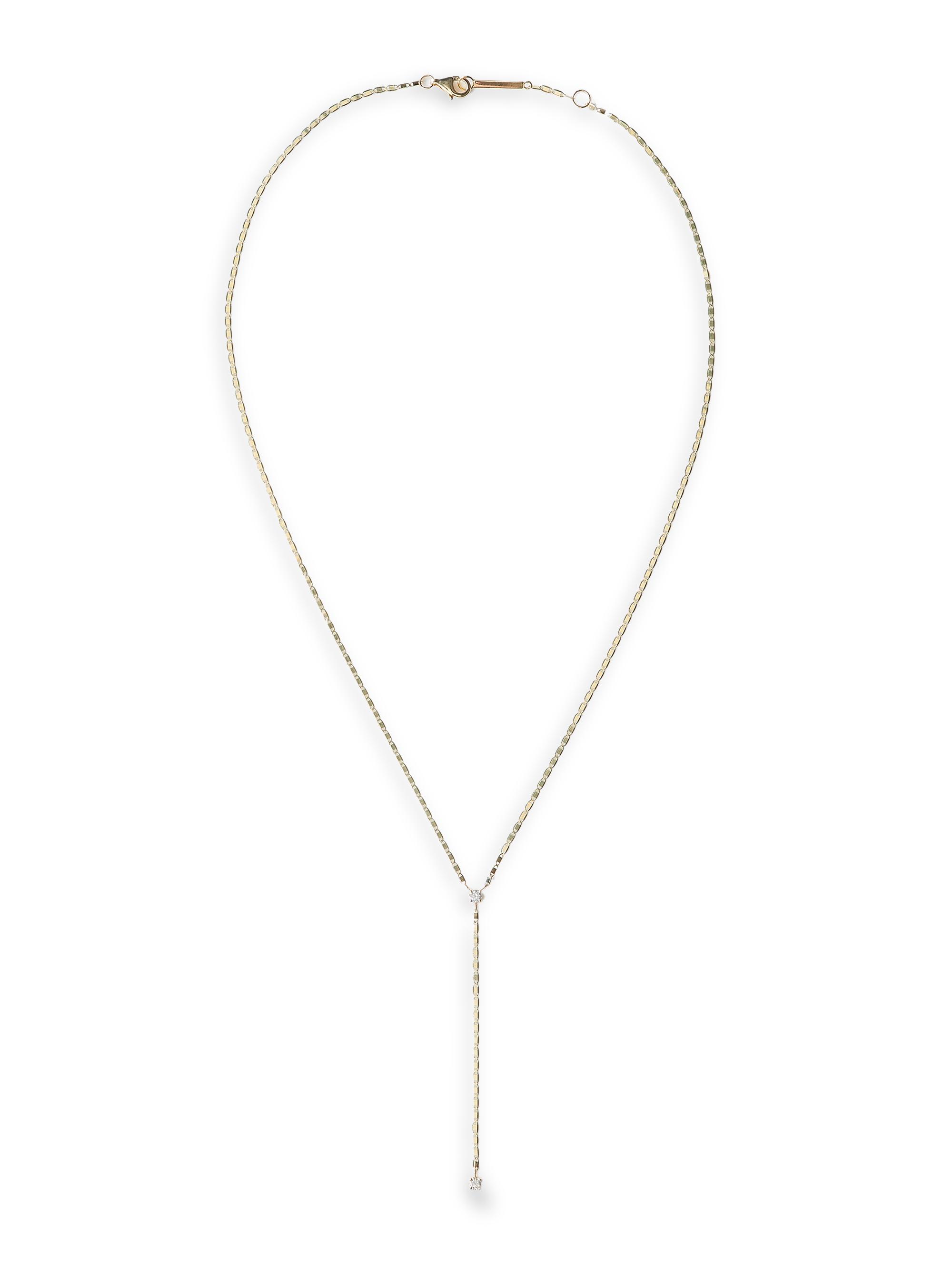 Lana Women's 14K Yellow Gold & 0.13 TCW Diamond Lariat Necklace - Yellow Gold