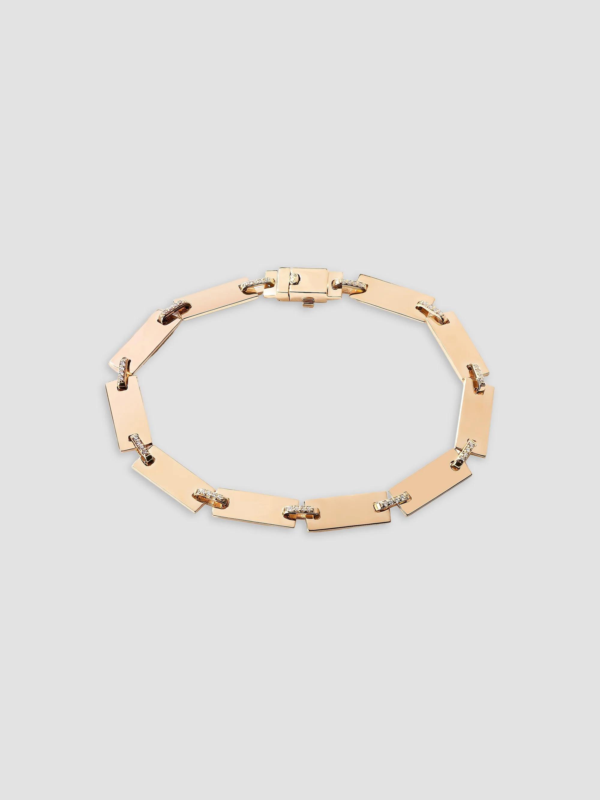 Lana Women's Flawless 14K Yellow Gold & 0.22 TCW Diamond Tag Bracelet - Yellow Gold