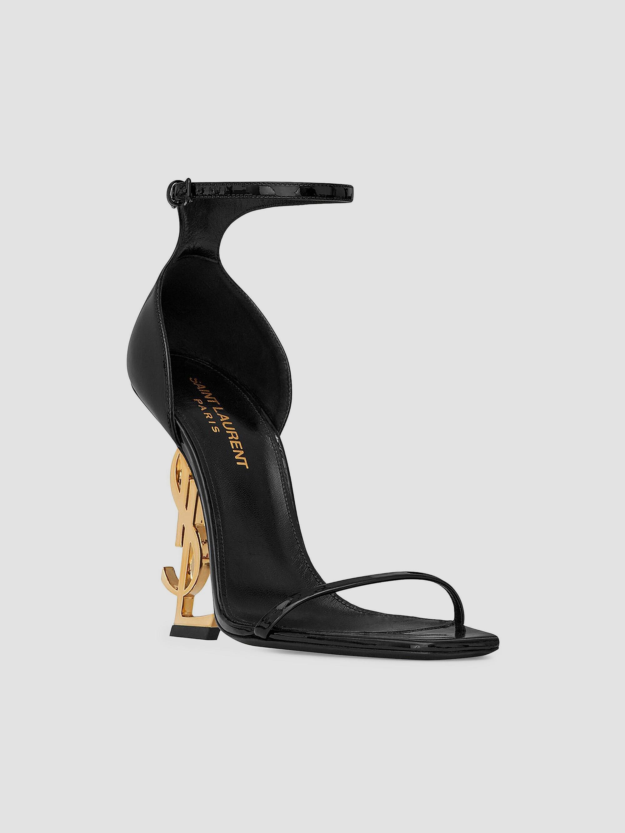 Saint Laurent Opyum Sandals in Patent Leather | Saks Fifth Avenue