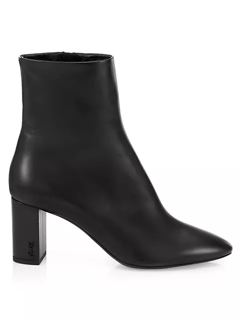 Lou ankle boots in leather, Saint Laurent