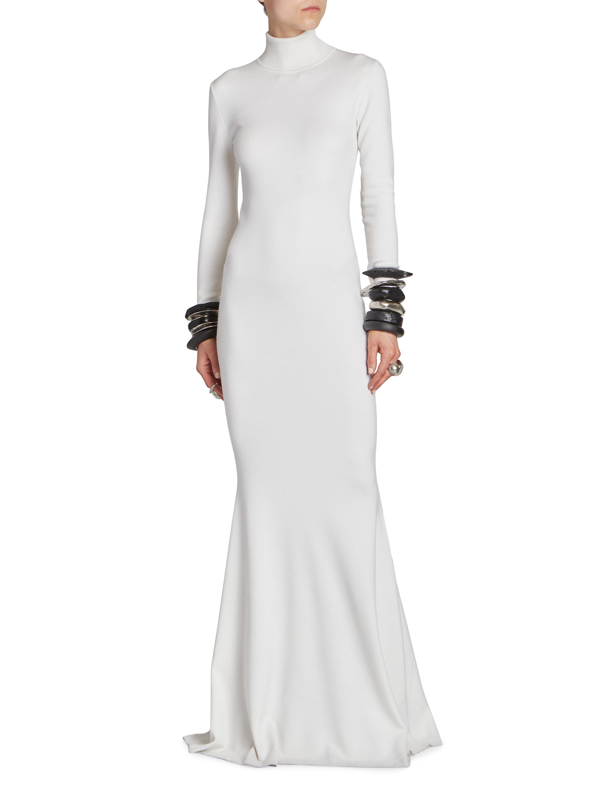 fitted lace wedding dress Sparrow S6954 Black Ribbed Turtleneck 57