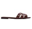 Tribute Flat Mules in Patent Leather