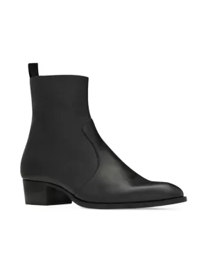 靴 SAINT LAURENT WYATT 60 ZIP BOOT 42 Saint Laurent Wyatt Zipped Boots In Smooth Leather | Saks Fifth Avenue
