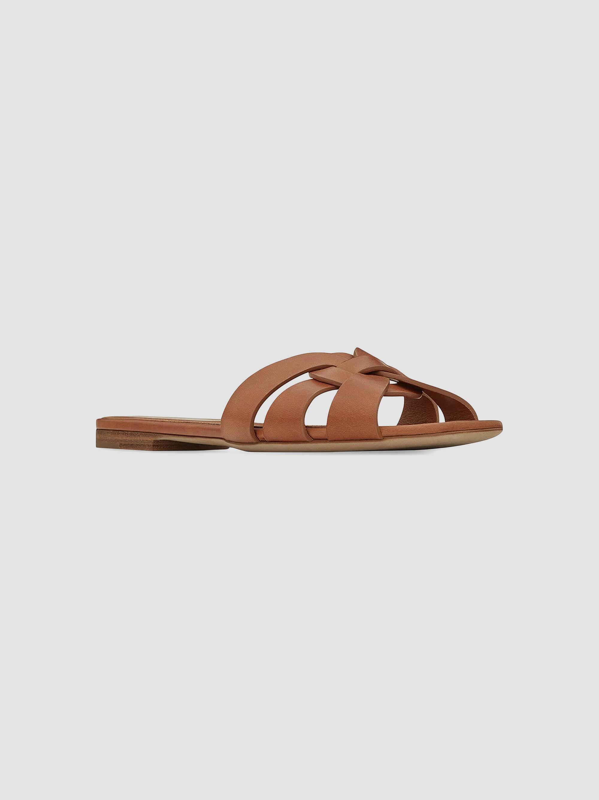 Saint Laurent Tribute Mules in Smooth Leather | Saks Fifth Avenue