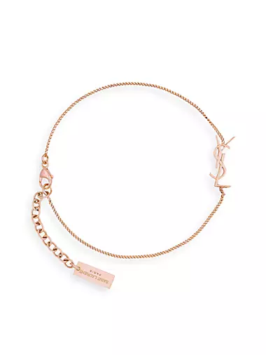 Opyum Charm Bracelet In Rose Gold Brass