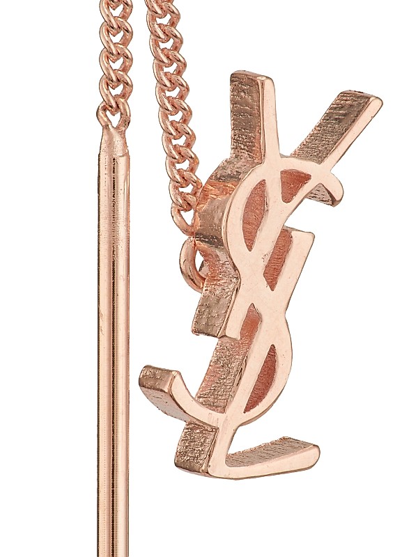 Shop Saint Laurent Opyum Threader Metal Earrings | Saks Shop Saint Laurent Opyum Threader Metal Earrings | Saks