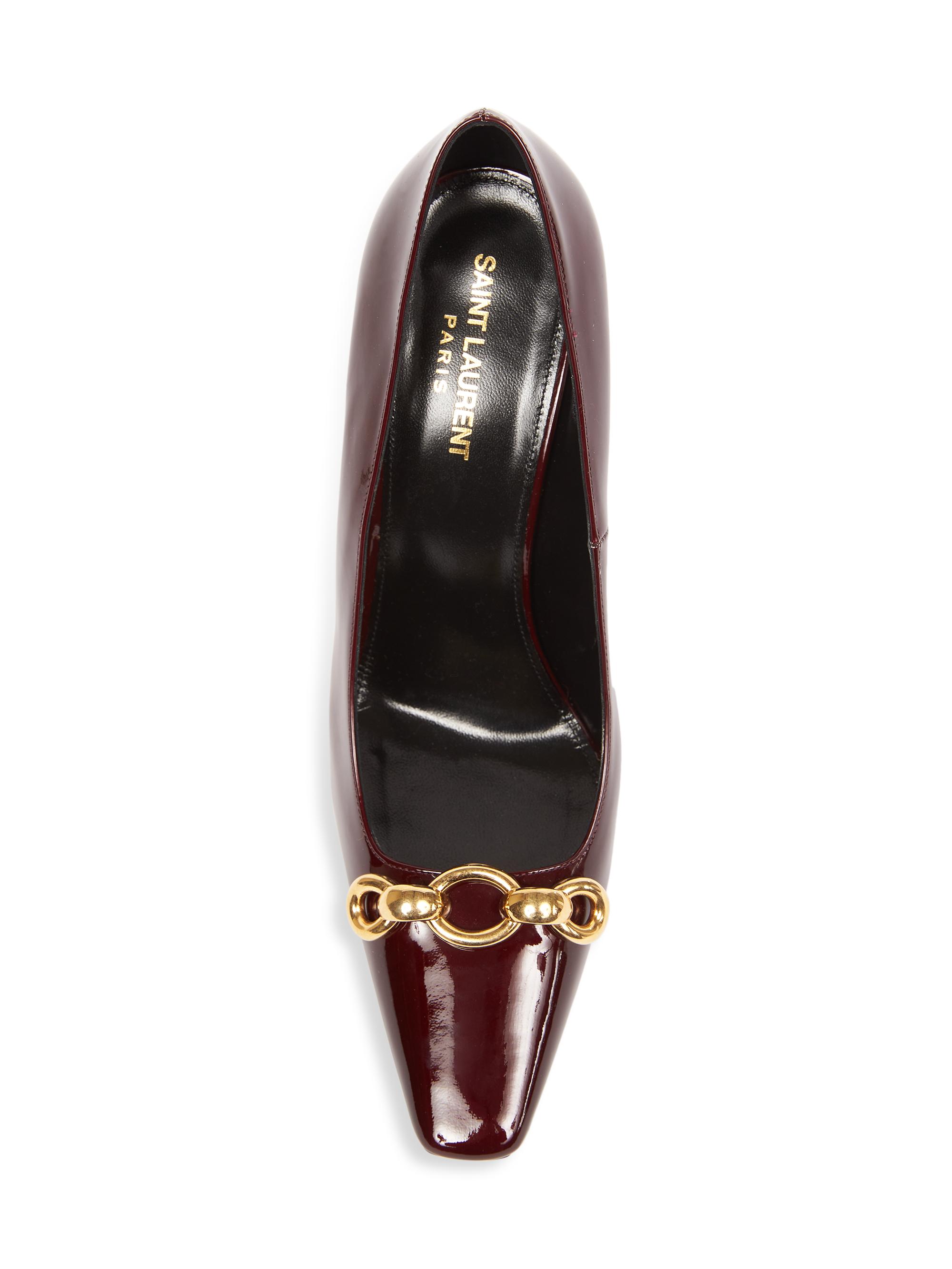 Saint Laurent Severine Pumps In Patent Leather | Saks Fifth Avenue