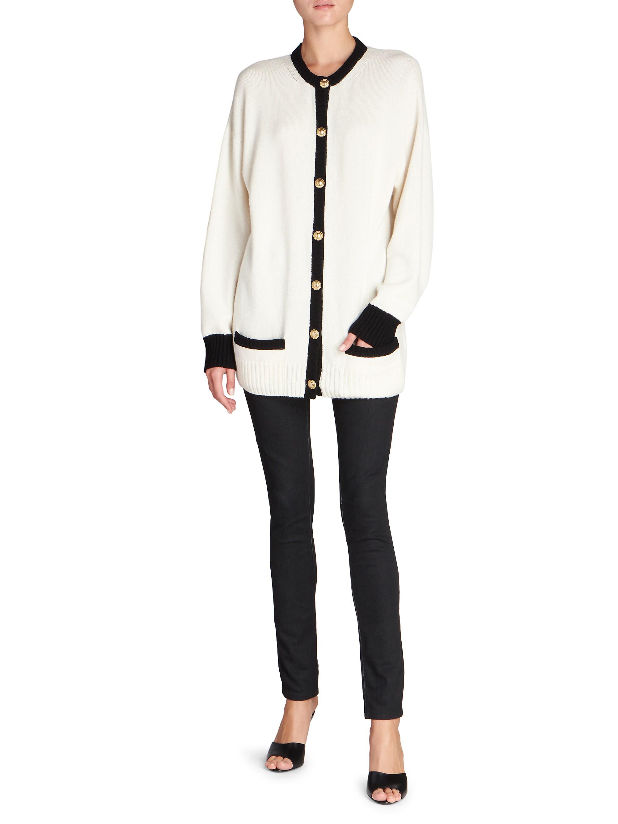 Saint Laurent Lady Cashmere Cardigan Sweater | Saks Fifth Avenue