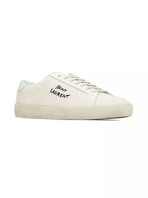 court classic sl/06 embroidered sneakers in leather