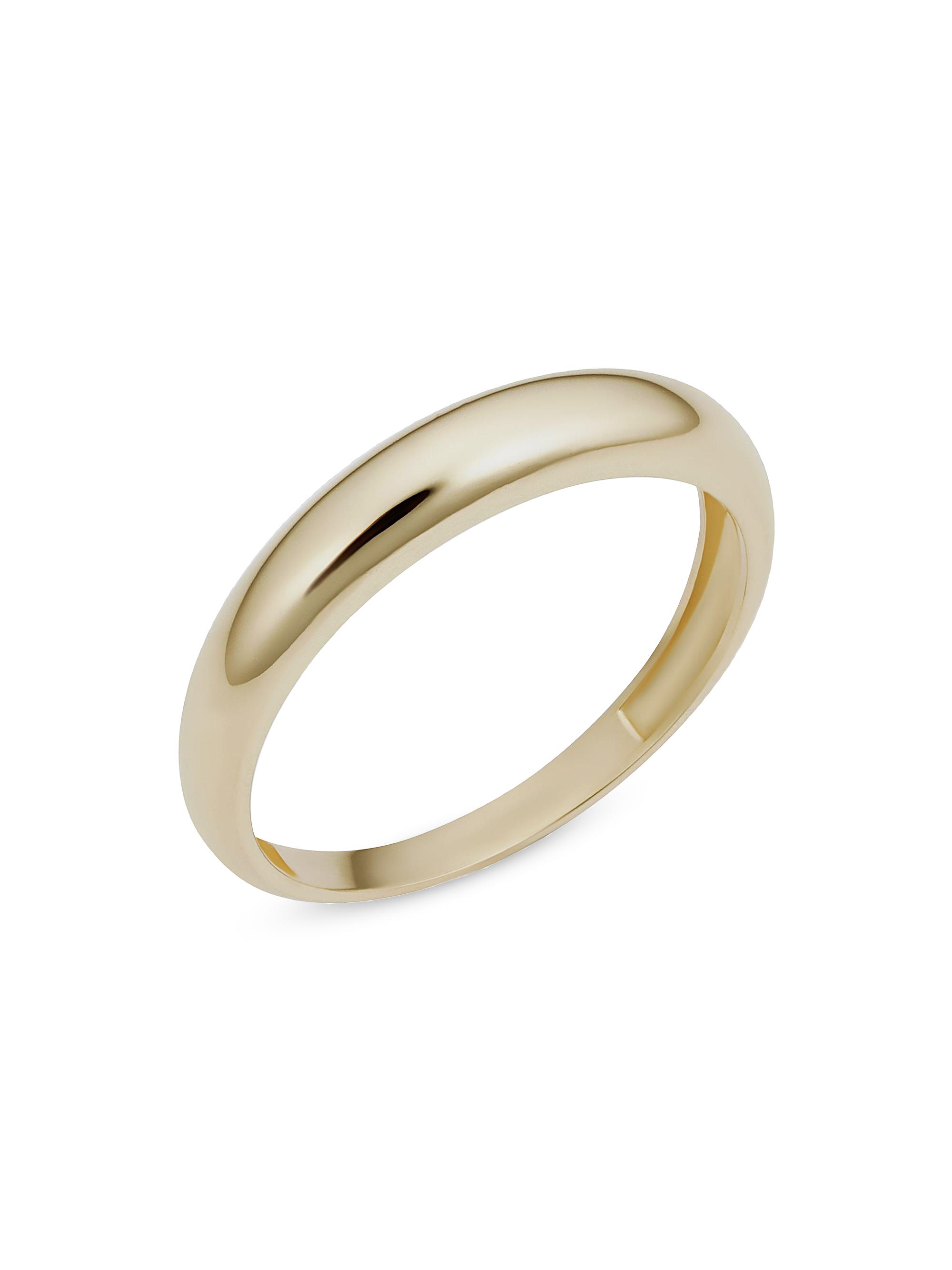 Oradina Women's 14K Yellow Solid Gold The Archie Ring - Yellow Gold