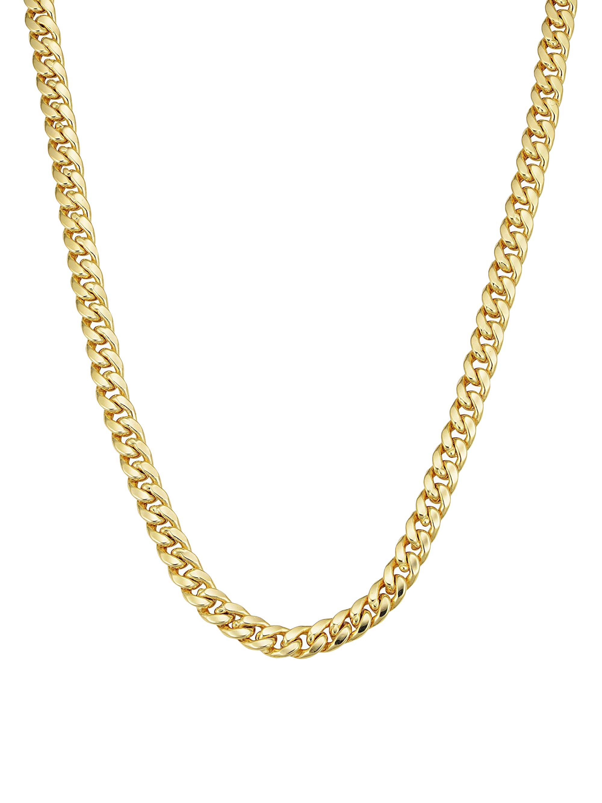 Oradina Men's 14K Yellow Solid Gold Estate Cuban Bold Chain - Yellow Gold