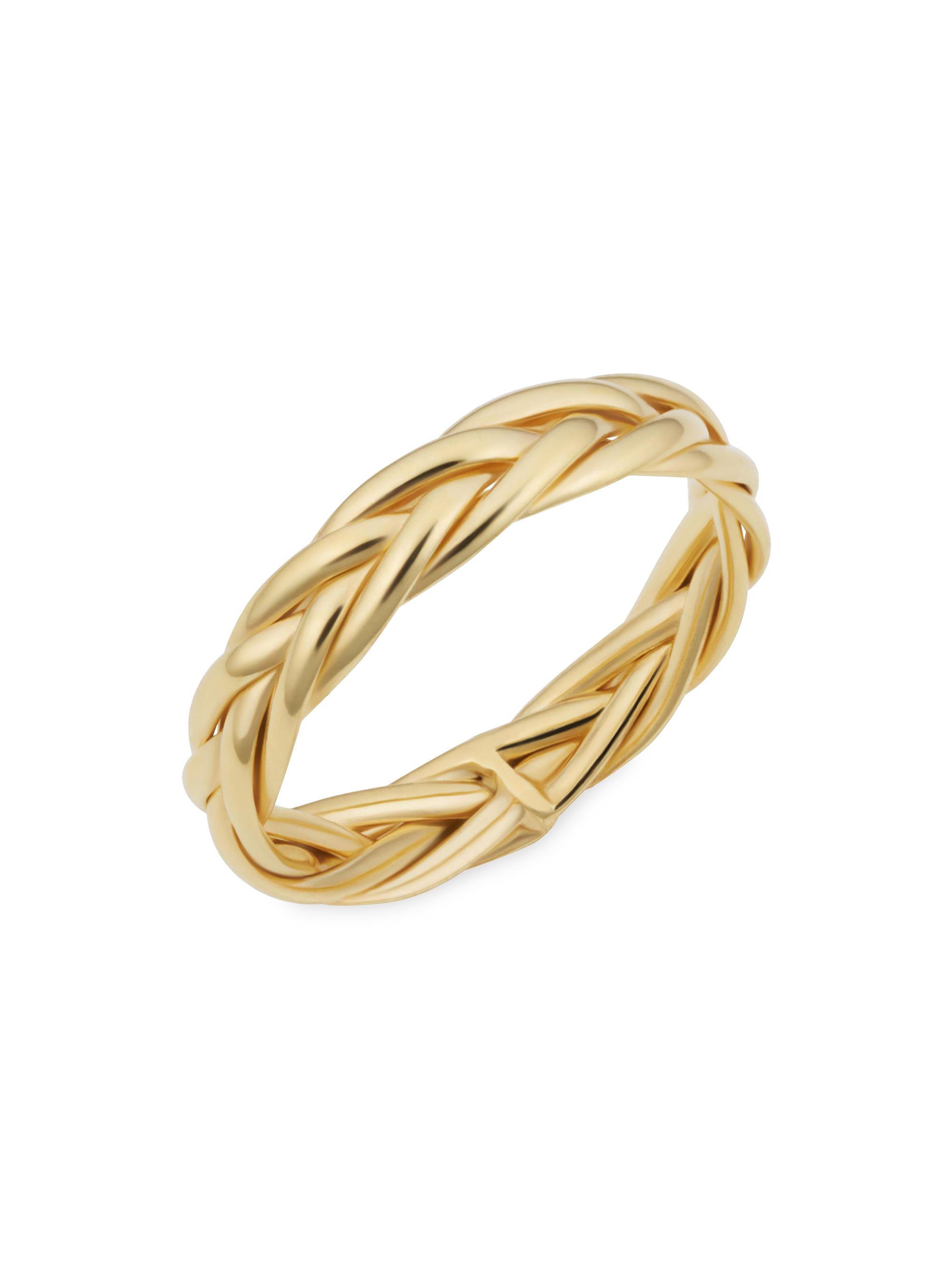 Oradina Women's 14K Yellow Solid Gold Caesar Ring - Yellow Gold