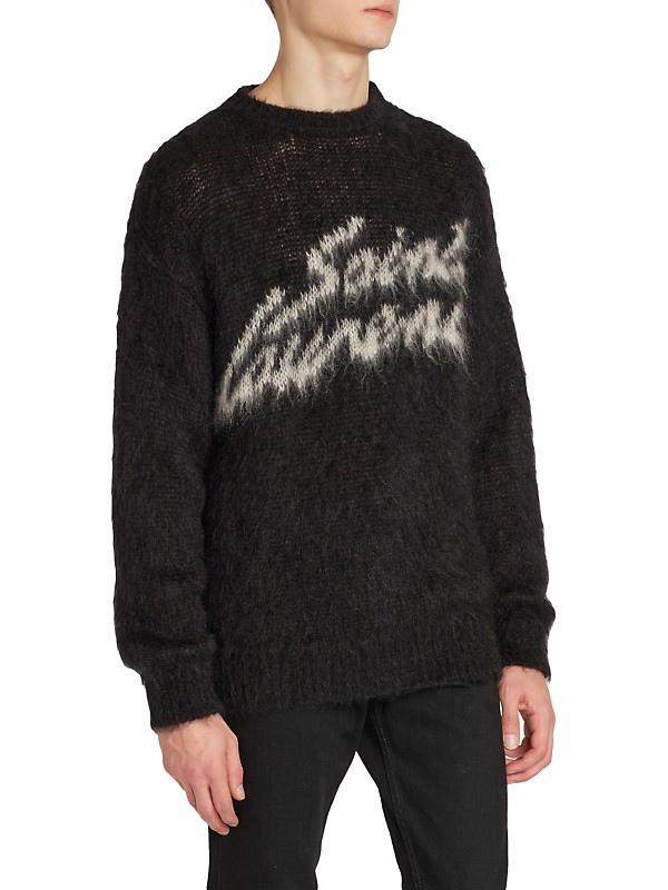 Shop Saint Laurent 90s Saint Laurent Sweater In Mohair Shop Saint Laurent 90s Saint Laurent Sweater In Mohair