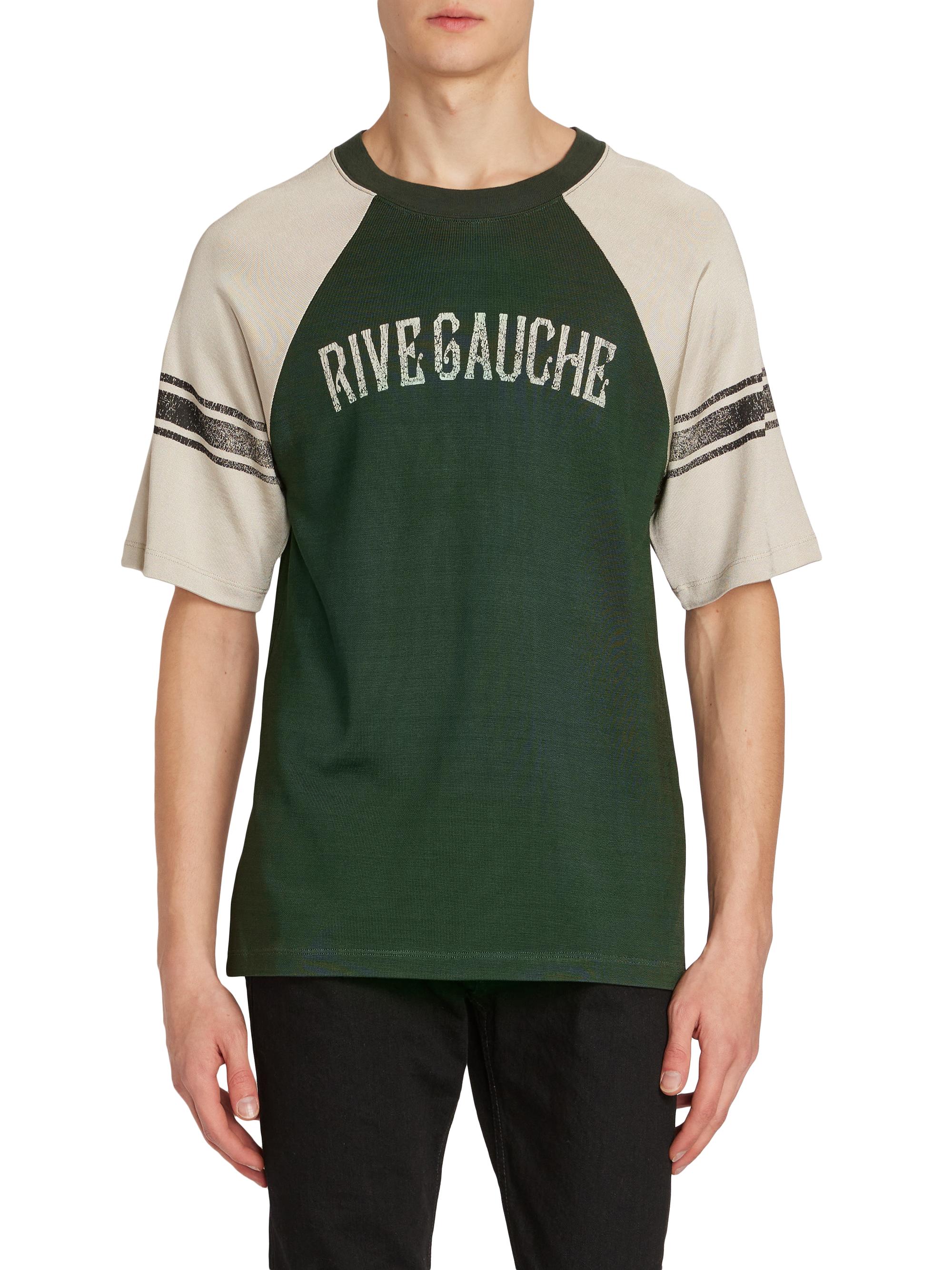 Saint Laurent Rive Gauche Raglan T-shirt | Saks Fifth Avenue