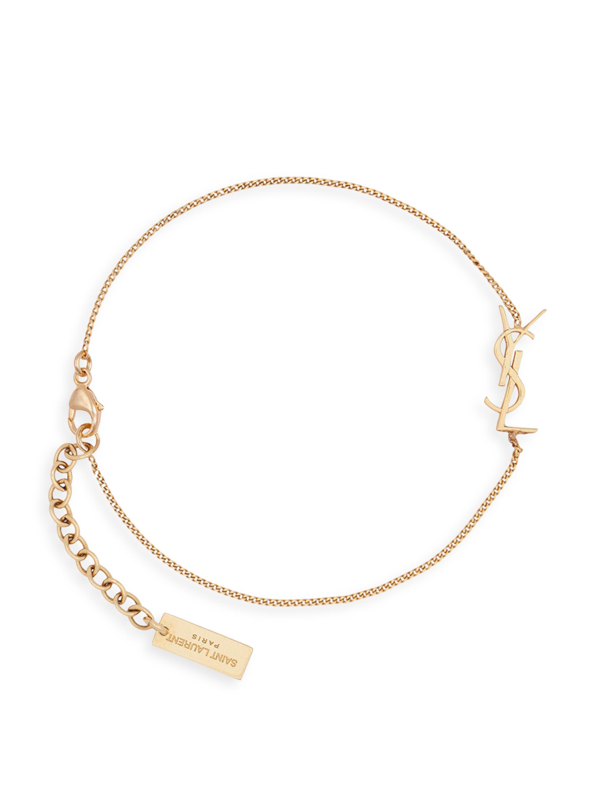 Saint Laurent Opyum Charm Bracelet In Gold Brass | Saks Fifth Avenue