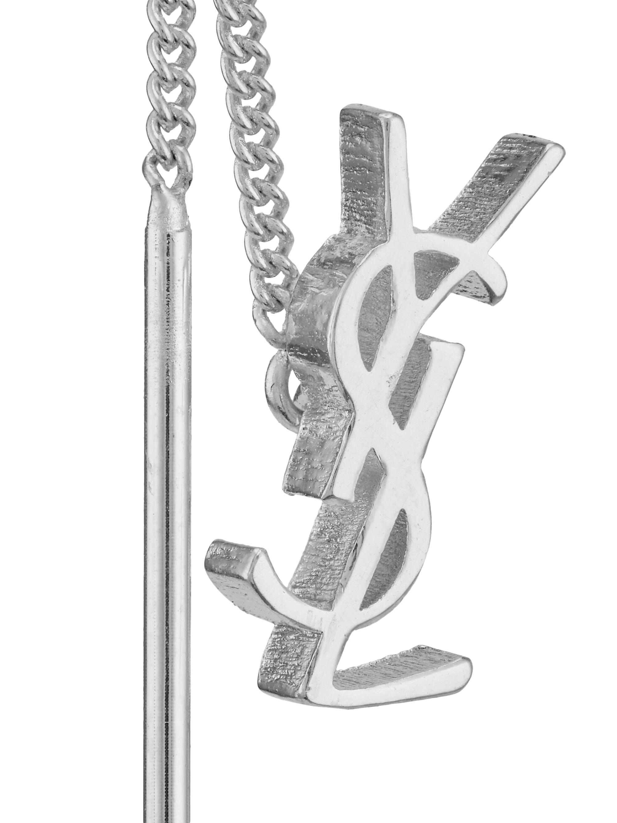 Saint Laurent Opyum YSL Threader Earrings In Metal | Saks Fifth Avenue