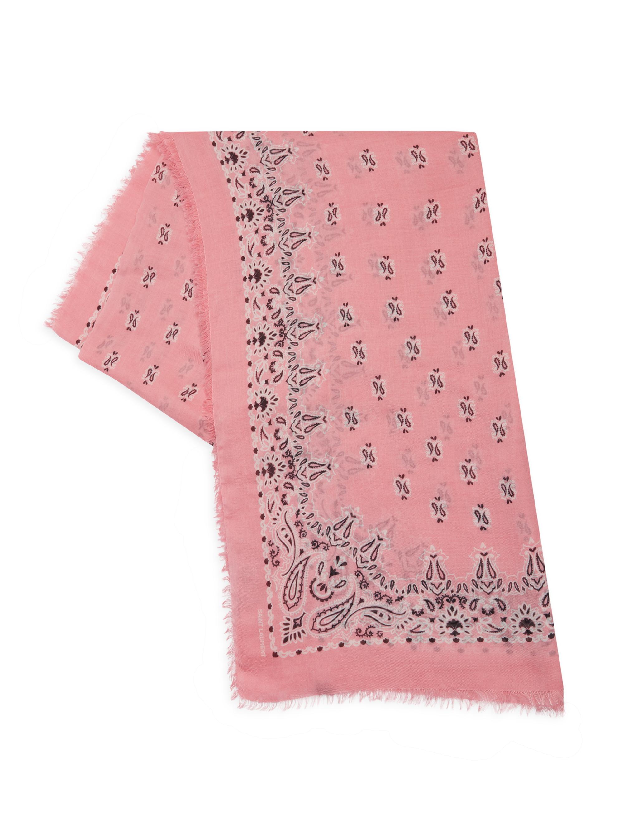 Saint Laurent paisley print scarf - Black