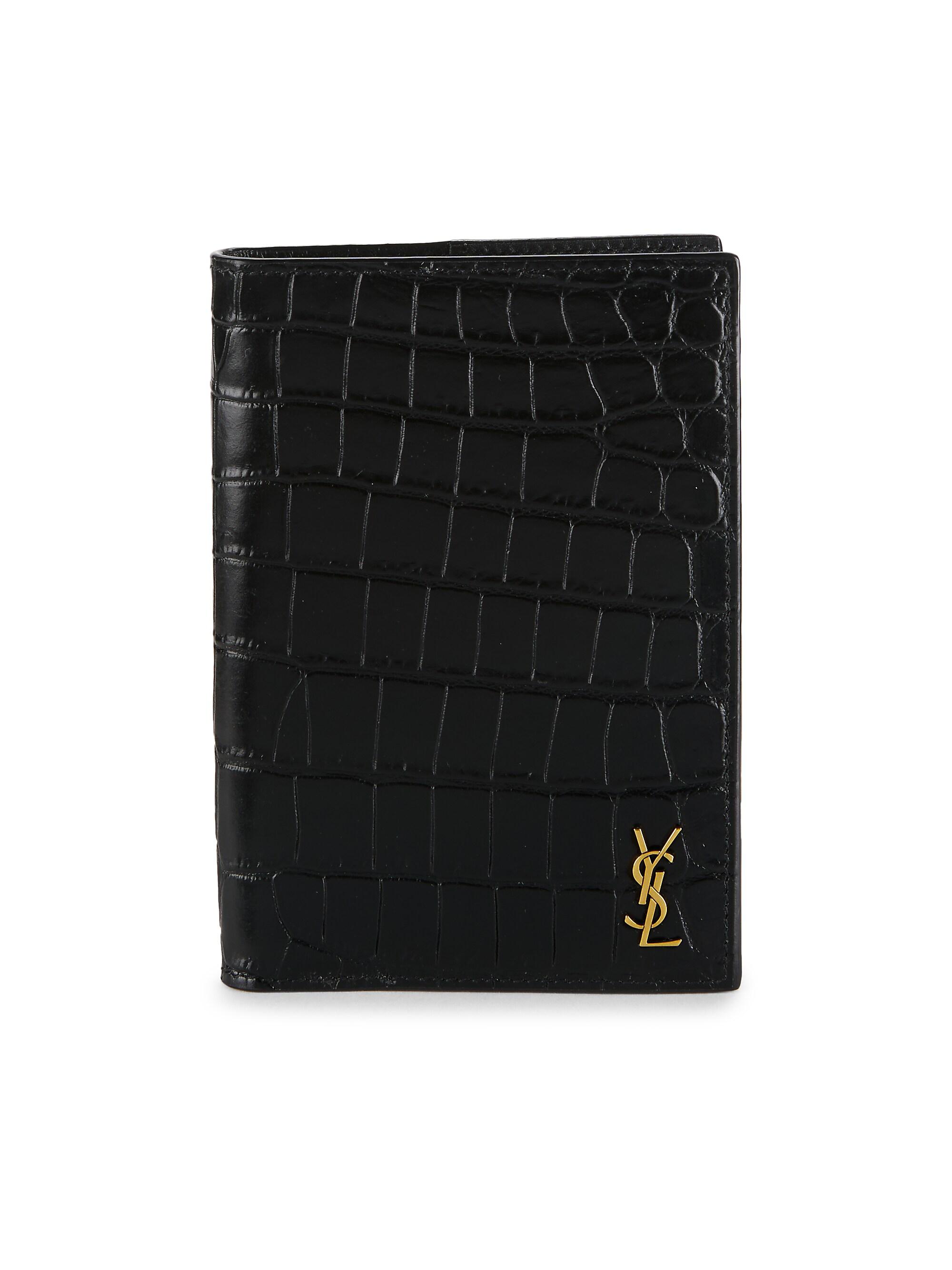 Saint Laurent Tiny Cassandre Credit Card Wallet | Saks Fifth Avenue