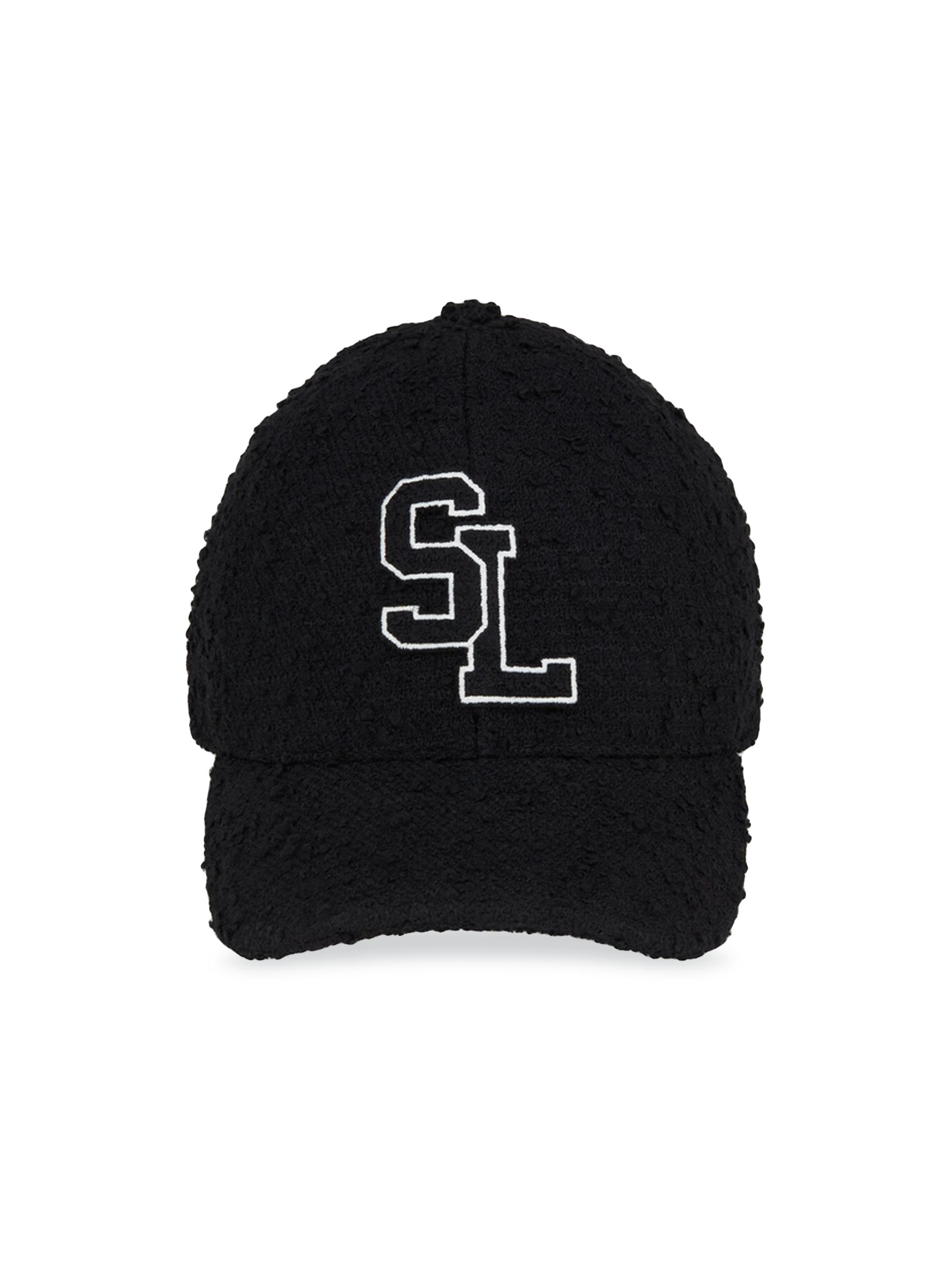 Saint Laurent SL Baseball Cap in Bouclé Tweed Wool | Saks Fifth Avenue
