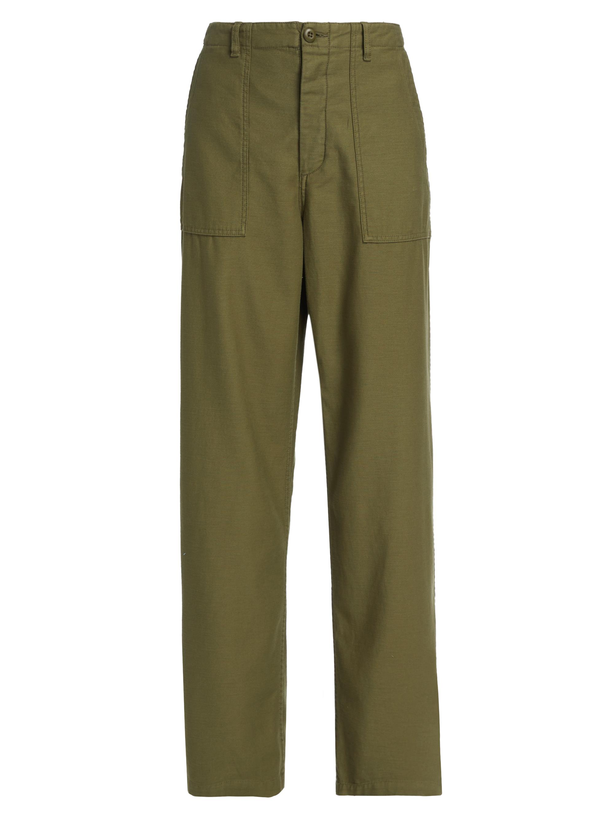 R13 Women's Cotton Wide-Leg Cargo Pants - Olive