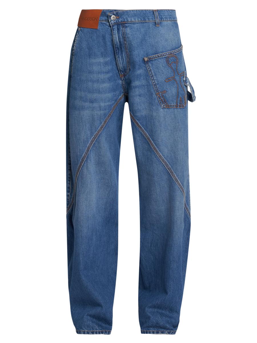 【関税込み】JW Anderson ブラウン Twisted Workwear ジーンズ Brown Twisted Workwear Jeans by JW Anderson on Sale