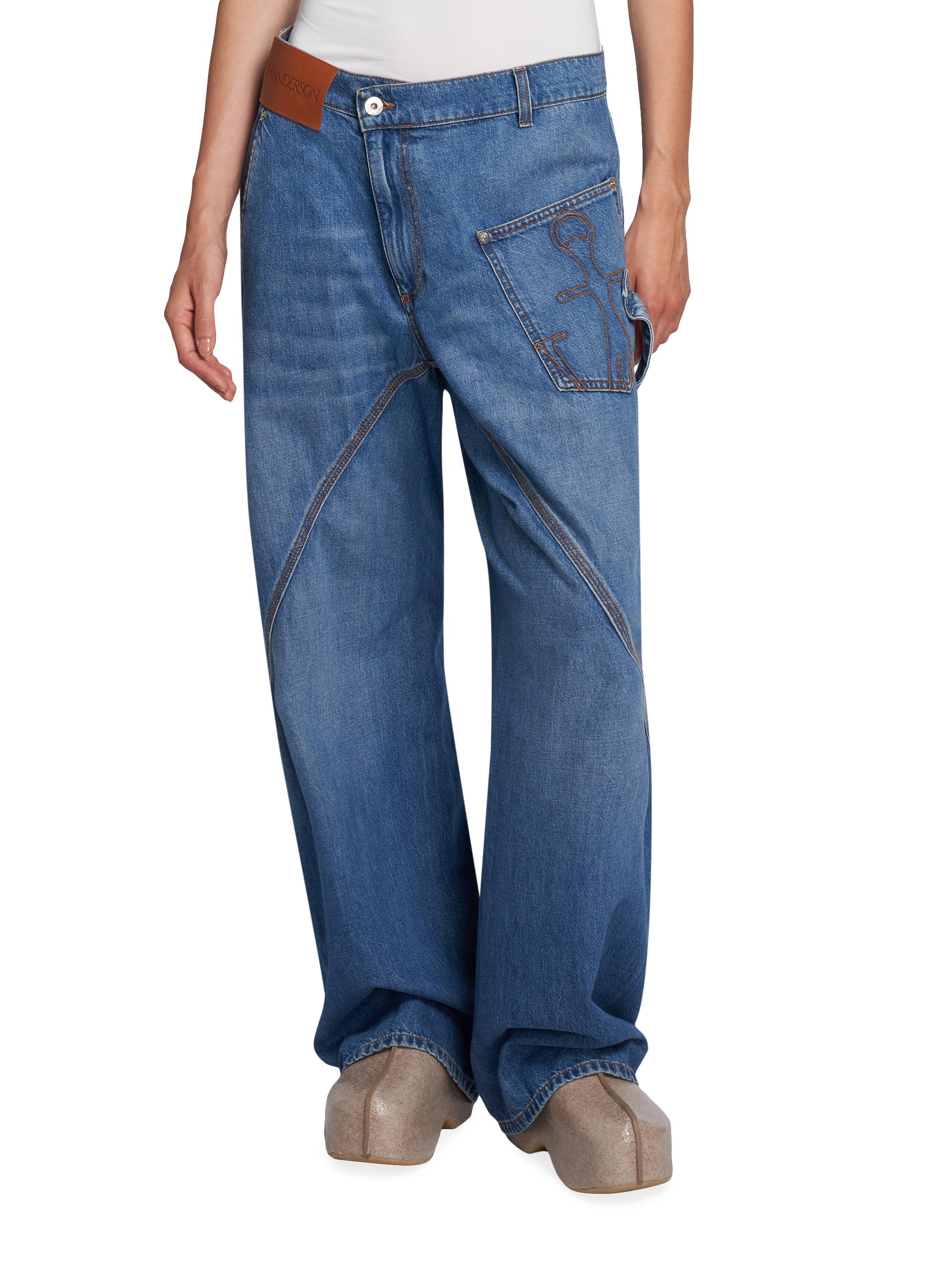 JW Anderson Twisted High-Rise Workwear Jeans | Saks Fifth Avenue