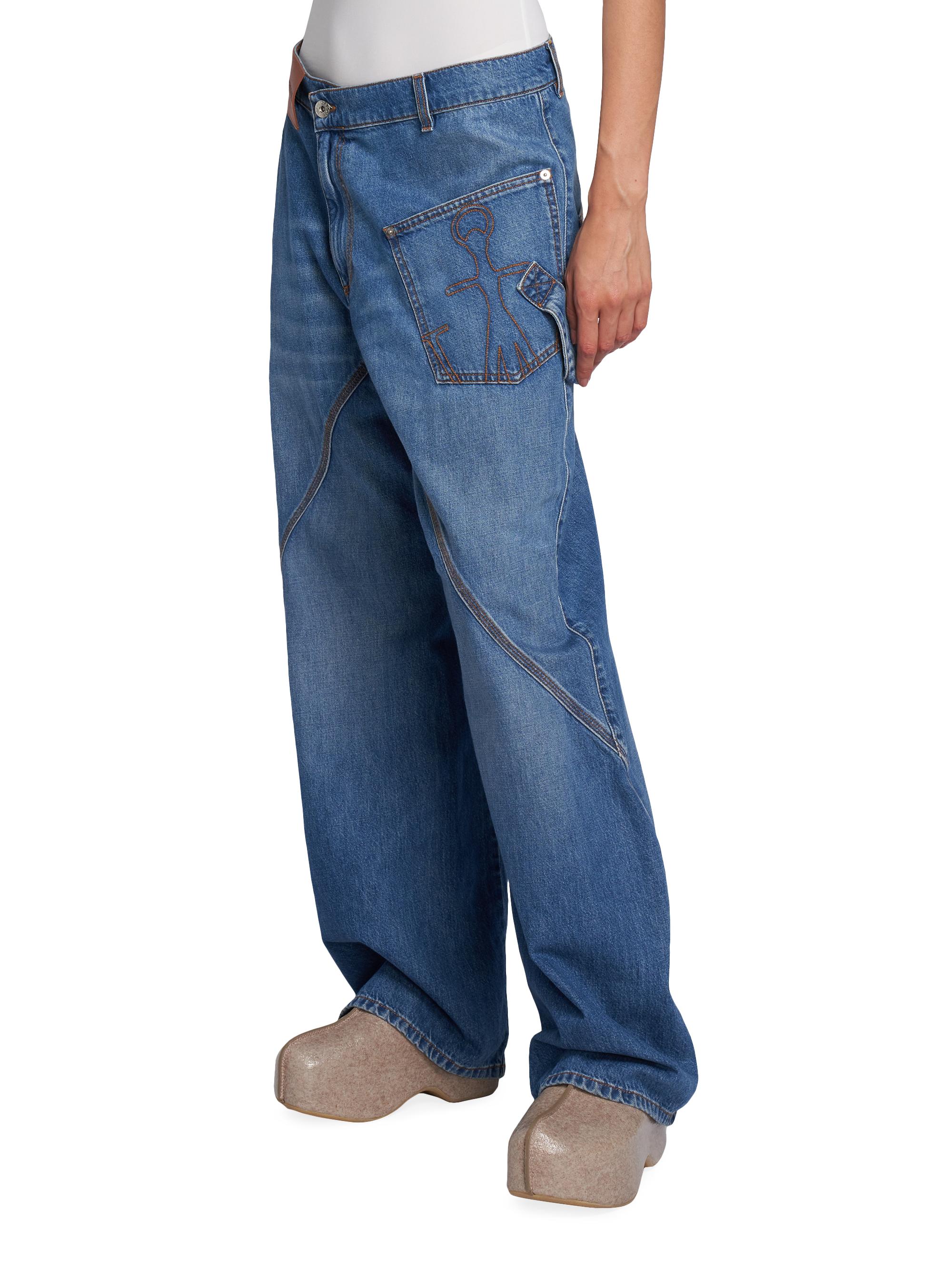 JW Anderson Twisted High-Rise Workwear Jeans | Saks Fifth Avenue