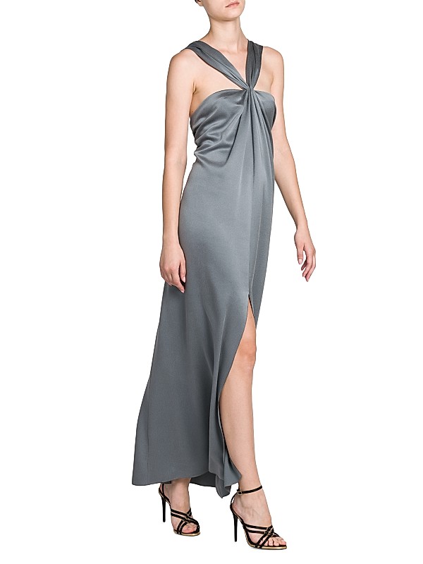 Shop Giorgio Armani Silk Halterneck Column Gown | Saks Fifth Shop Giorgio Armani Silk Halterneck Column Gown | Saks Fifth