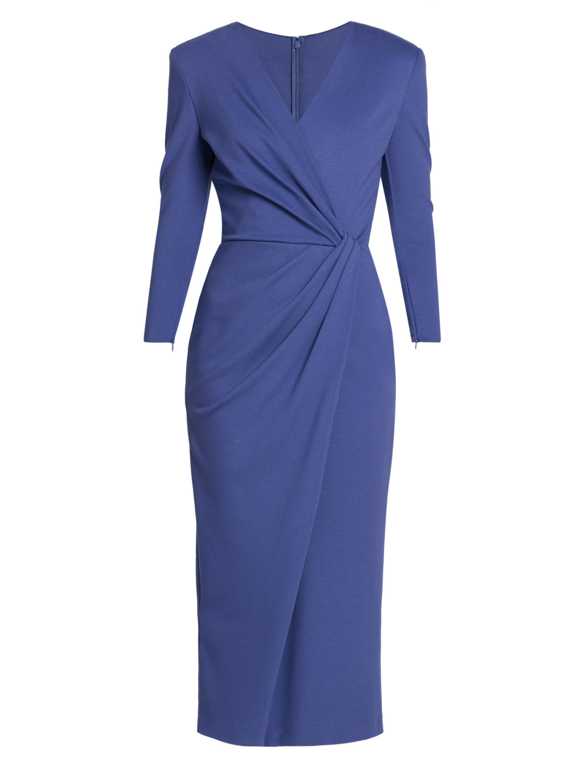 Giorgio Armani Women's V-Neck Jersey Midi-Dress - Amethyst