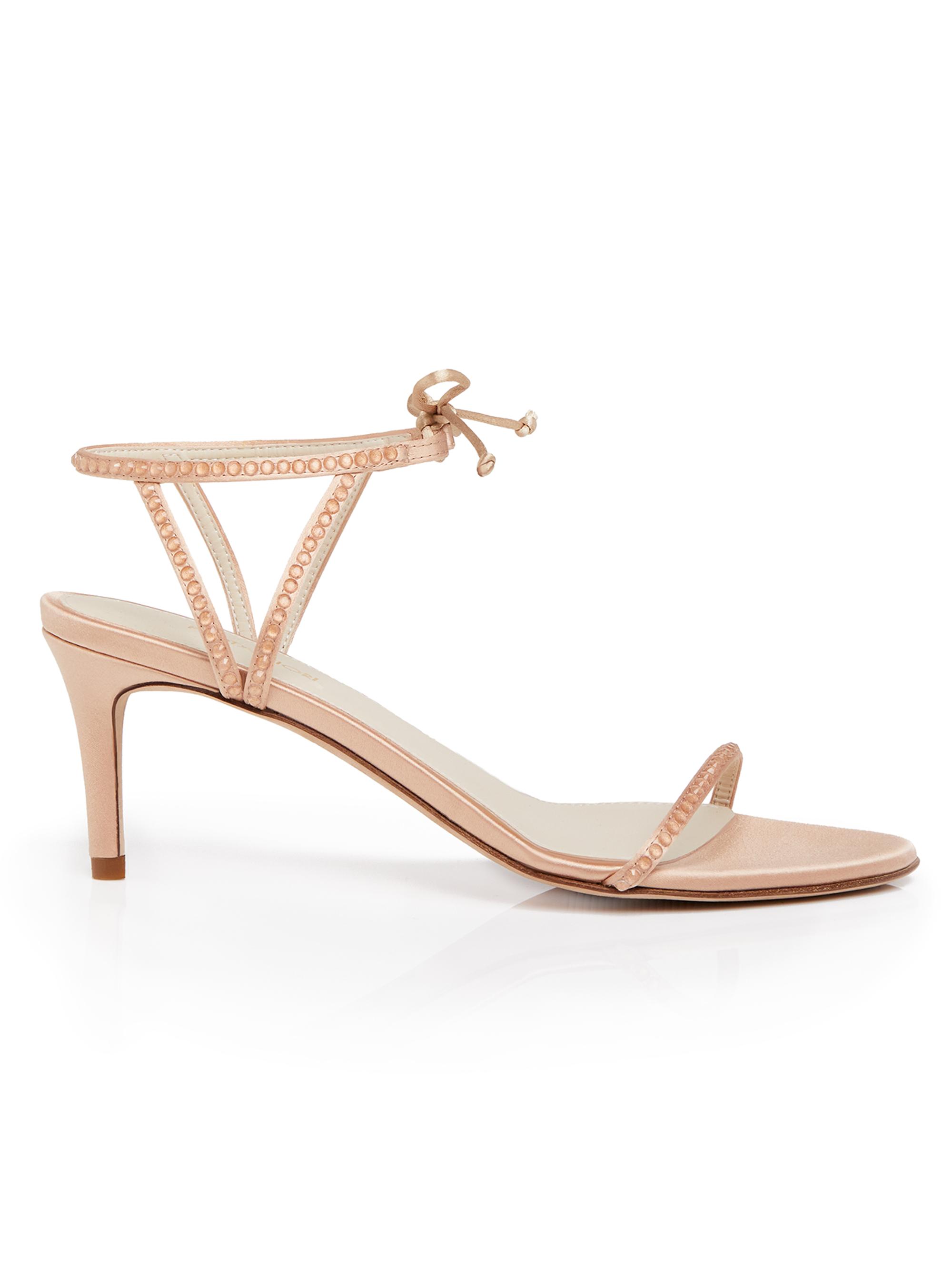 Prota Fiori Women's Clover 75MM Sustainable Silk Crystal-Embellished Sandals - Sirolo