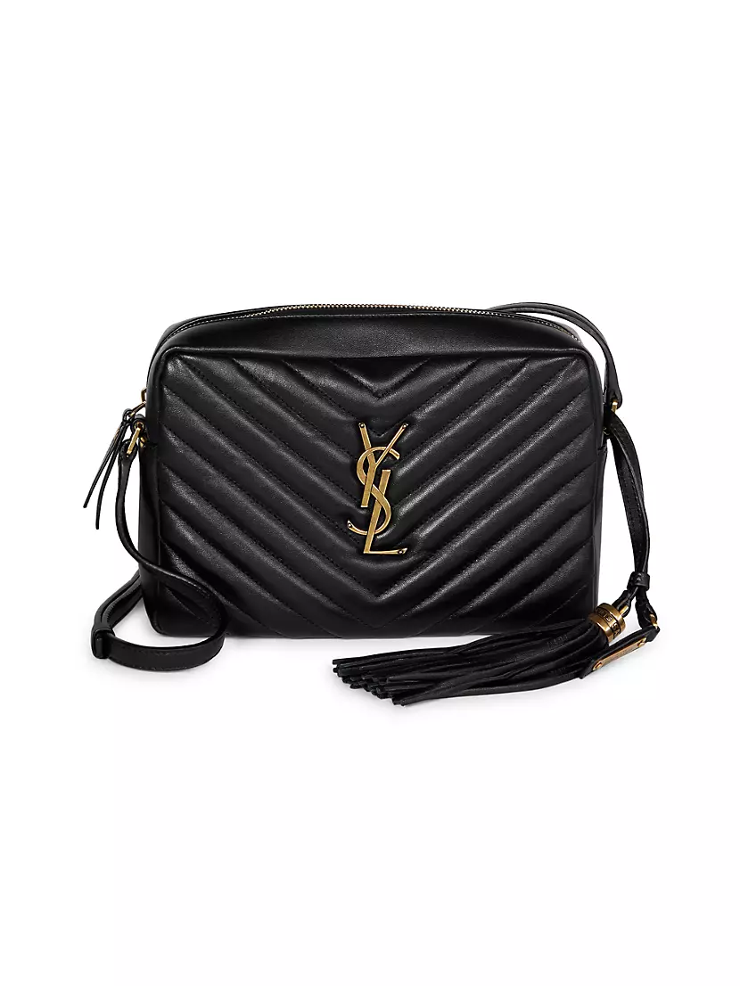 Shop Saint Laurent Lou Camera Bag in Quilted Leather