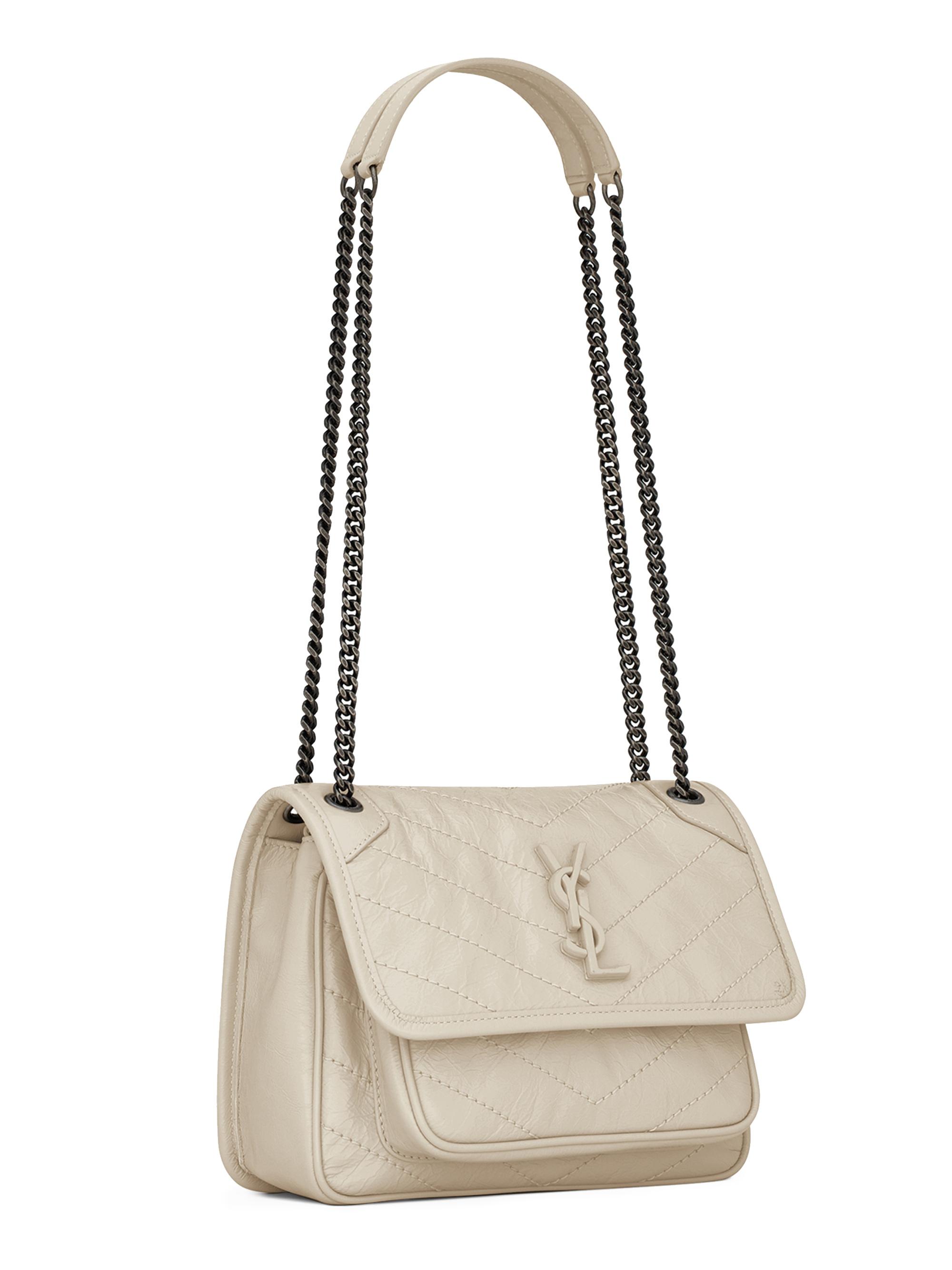 Saint Laurent Niki Baby Shoulder Bag in Vintage Leather