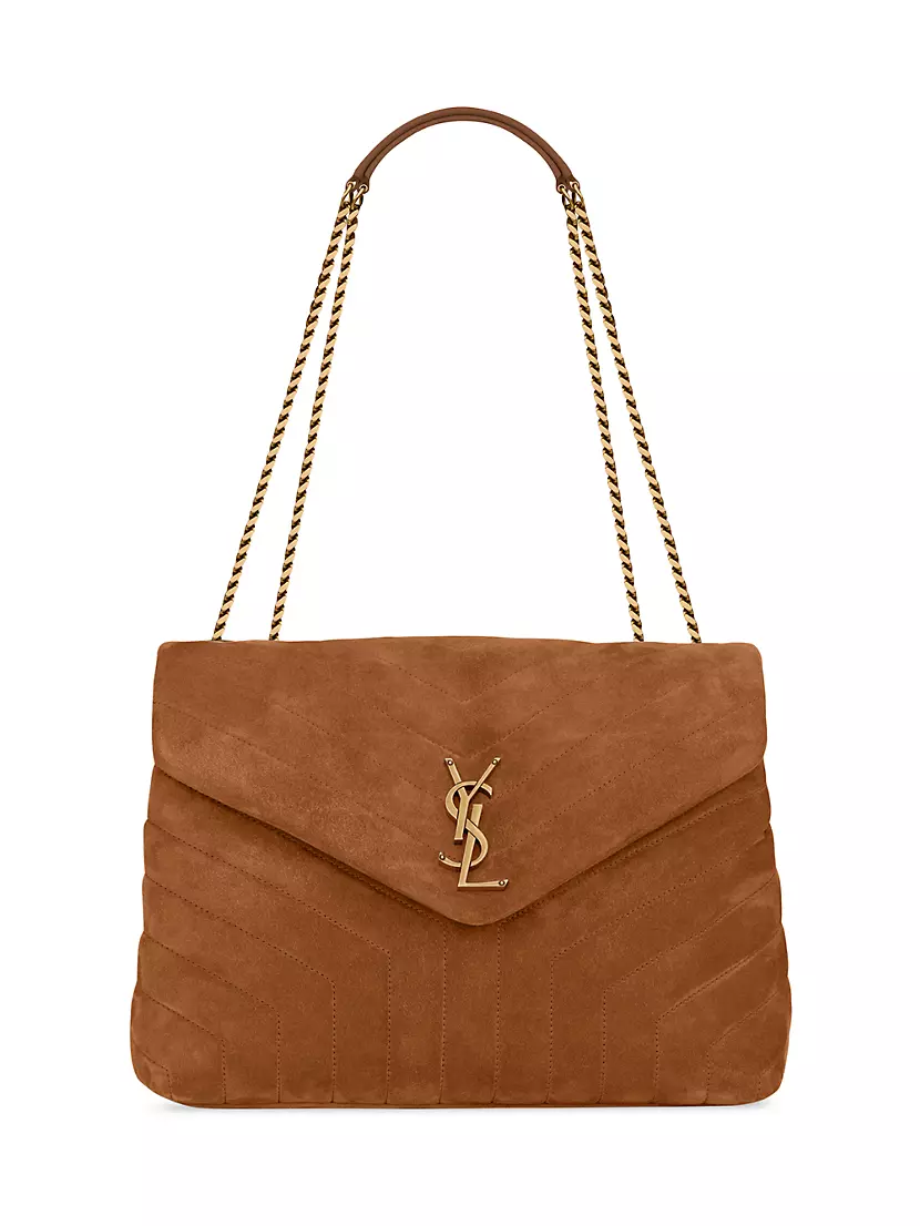 Authentic YSL Saint Laurent Loulou Small Chain Bag in Quilted ''Y