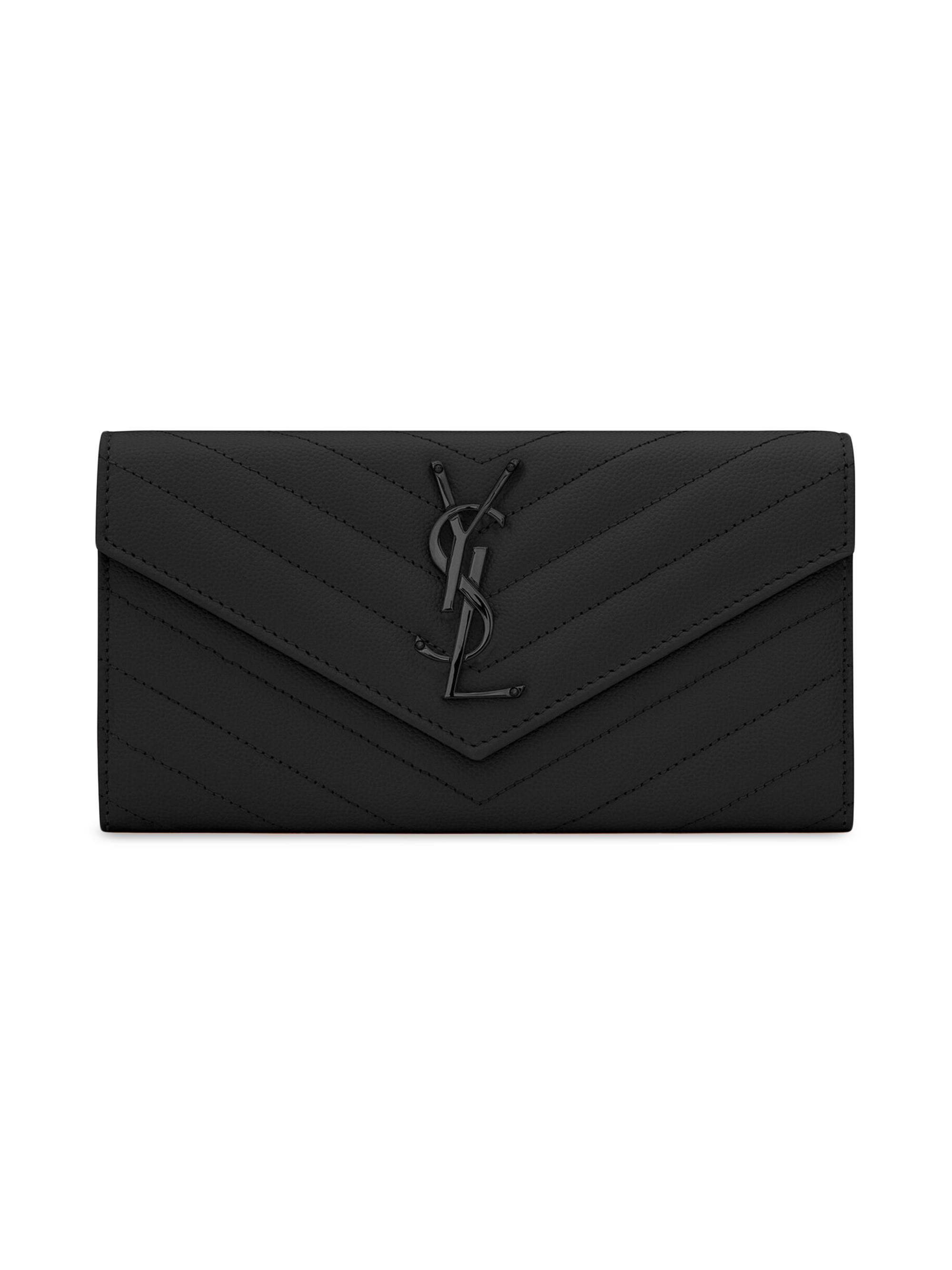 サンローラン★CASSANDRE large flap wallet★長財布 Saint Laurent Cassandre Matelasse Large Flap Wallet in Grain De
