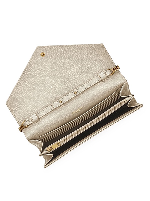 Shop Saint Laurent Envelope Monogram Matelassé Leather Shop Saint Laurent Envelope Monogram Matelassé Leather