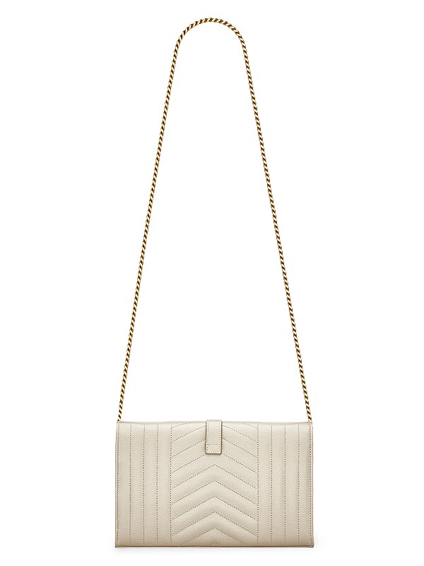 Shop Saint Laurent Envelope Monogram Matelassé Leather Shop Saint Laurent Envelope Monogram Matelassé Leather