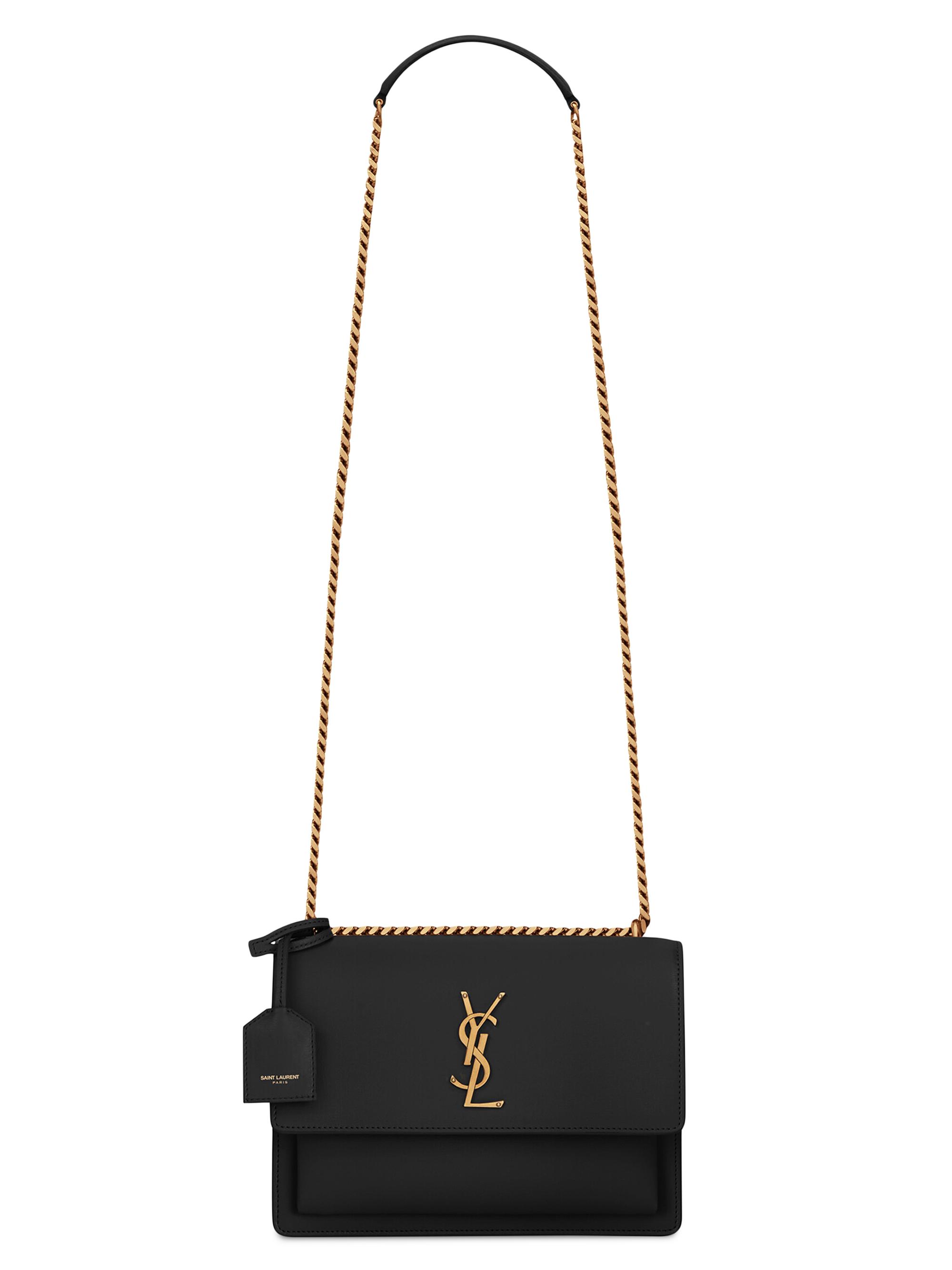 Saint Laurent Solferino Monogram Leather Crossbody Bag