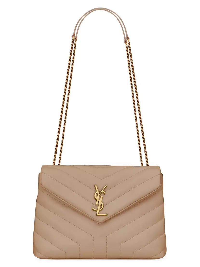 Shop Saint Laurent Loulou Small Chain Bag in Quilted ''Y'' Leather