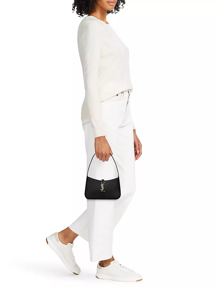 Saint Laurent 5A7 Crema Mini Hobo Bag - Soft White – Kith