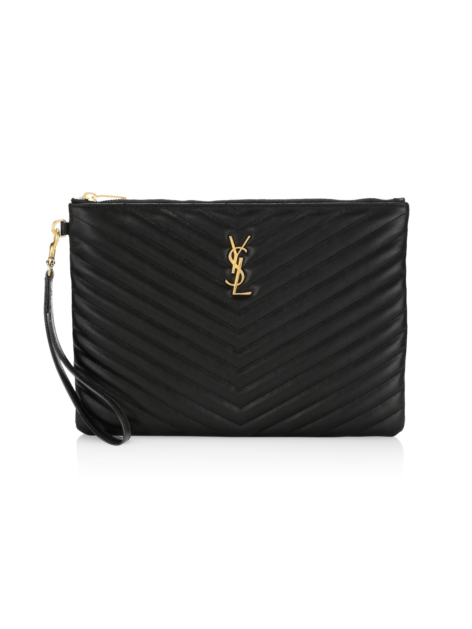 Monogram Matelassé Leather Pouch