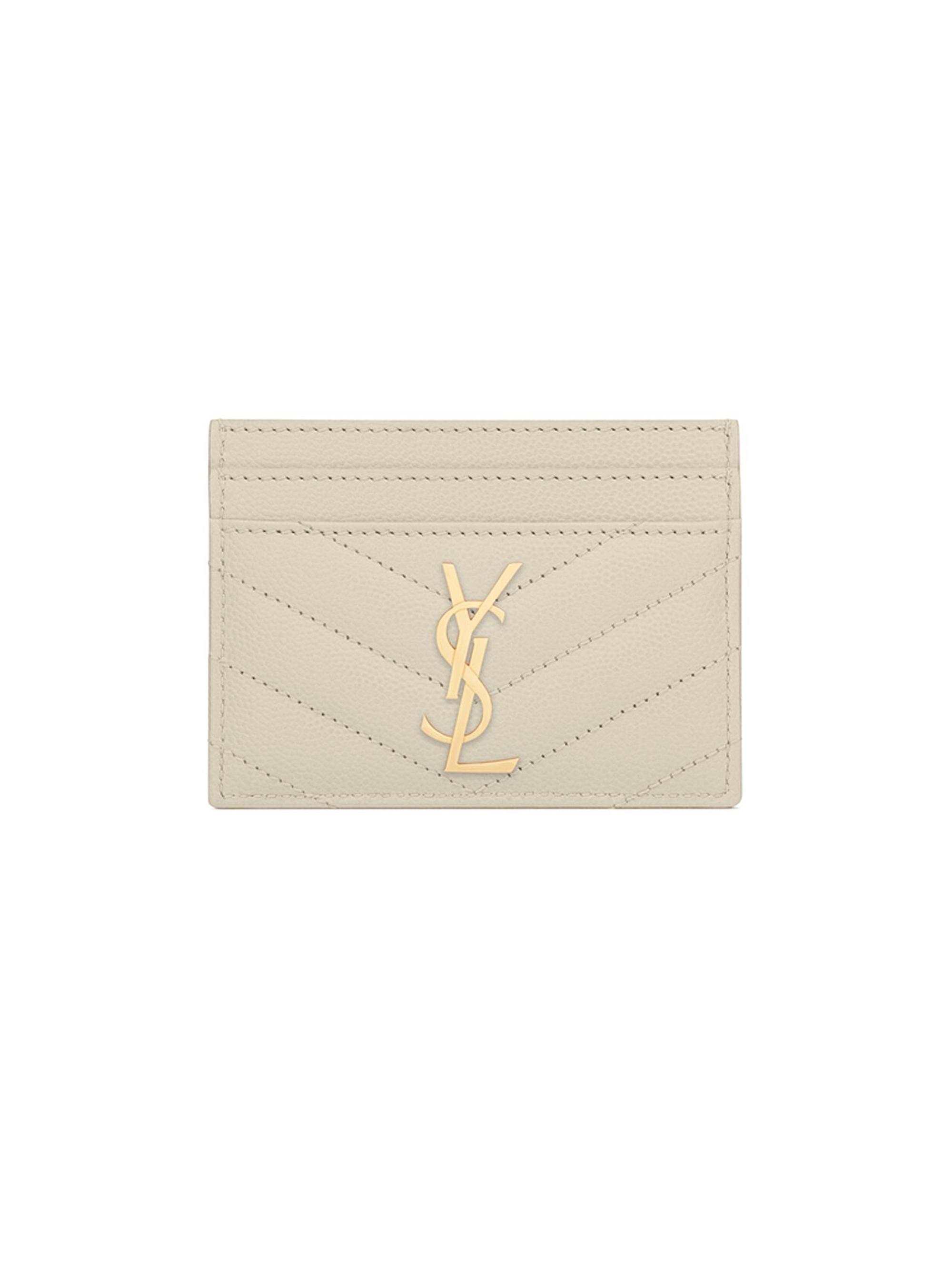 Saint Laurent Cassandre Saint Laurent Card Case in Crocodile