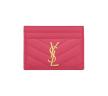 Cassandre Matelasse Card Case in Grain De Poudre Embossed Leather