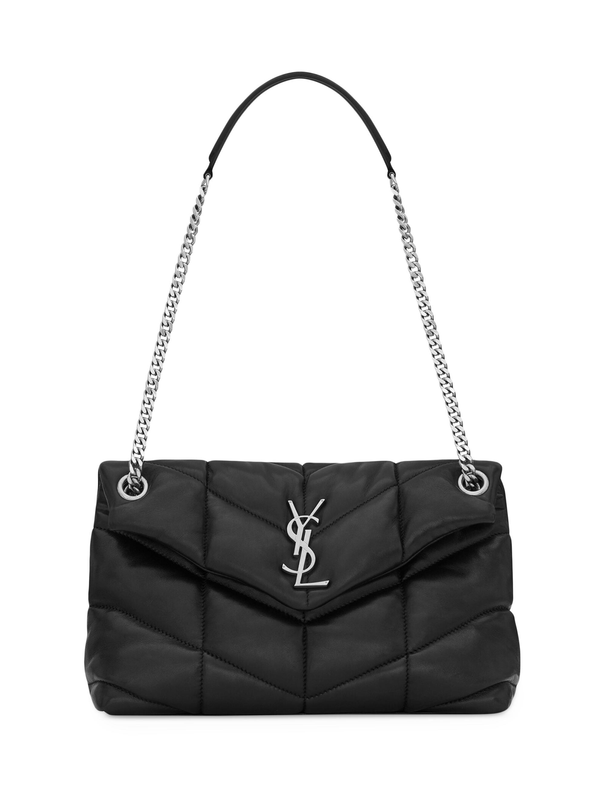 Saint Laurent Women's Puffer  Shoulder Bag in Nappa Leather - Nero | Thumbnail 7