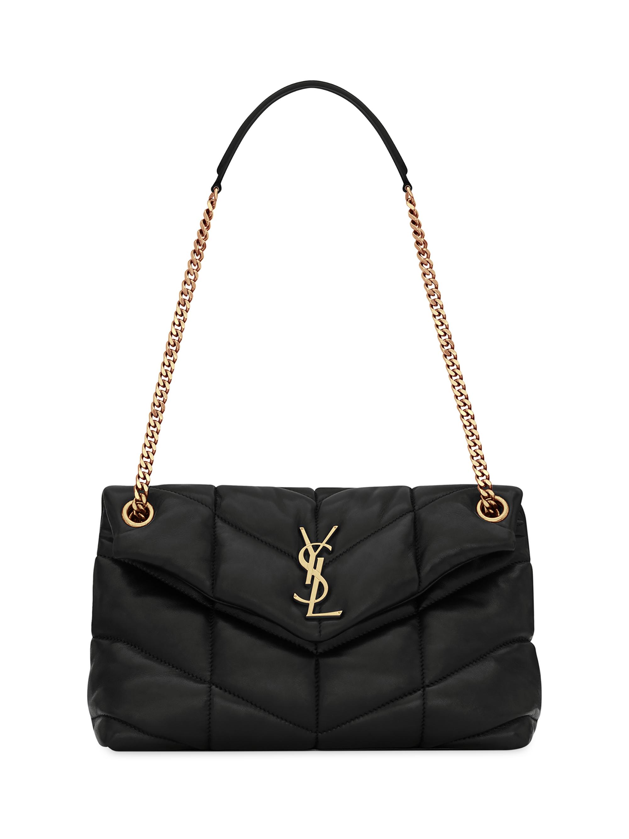 Saint Laurent Women's Puffer  Shoulder Bag in Nappa Leather - Noir | Thumbnail 7
