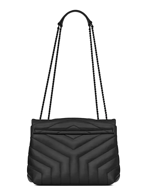 Saint Laurent - Loulou Small Quilted Leather Shoulder Bag - Black